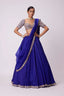 Elegant fox georgette 4 meter flared lehenga with sequins cut work, can-can layers and dupatta for wedding and party wear