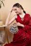 Eeth Black Sequin Beads & Pearl Accents Clutch Bag