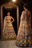 Semi-Stitched Soft Mono Net Heavy Sequins Embroidered Lehenga