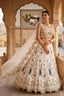 Semi-Stitched Fox Georgette Sequins Embroidered Cutwork Lehenga