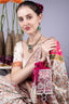 Velvet potli bag with pearl mirror gota patti bead sequin stone work tassel drawstring closure festive wedding ethnic accessory