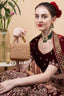 Gold crystal embellished evening handbag with structured design handle and chain strap for wedding and party wear