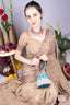 Blue raw silk potli bag with sequins cutdana and pearl embellishments with tassel for wedding and festive wear