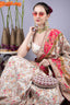 Red and ivory oval clutch with pearl, crystal and cut-dana embellishments with handle for wedding and festive wear