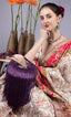 Eeth Handcrafted Purple Cut Dana Long Tassel Clutch Bag