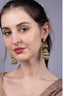 Three-Tier Navratna Jhumka Earrings Grand Bridal Jewellery