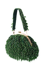 Eeth Emerald Green Hand-Beaded Batua