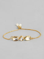 Multi Colour Brass Kundan Rakhi set of 2