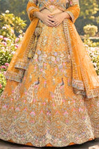 Yellow Sequins Work Butterfly Net Lehenga Set for Wedding, Haldi & Festive Wear | EETH