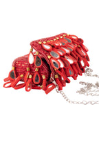 Eeth Red Emerald Mirror & Sequin Handcrafted Party Bag (Copy)