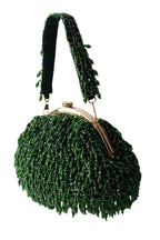 Eeth Emerald Green Hand-Beaded Batua