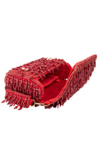 Eeth Red Cutdana Crystal Embellished Clutch