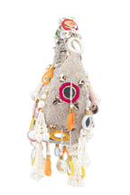 Eeth Silver Mirror Clutch Bagwith Beads and Pearl Work