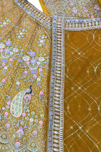 Yellow Sequins Work Butterfly Net Lehenga Set for Wedding, Haldi & Festive Wear | EETH