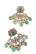 Green Stone Kundan Bridal Necklace Set