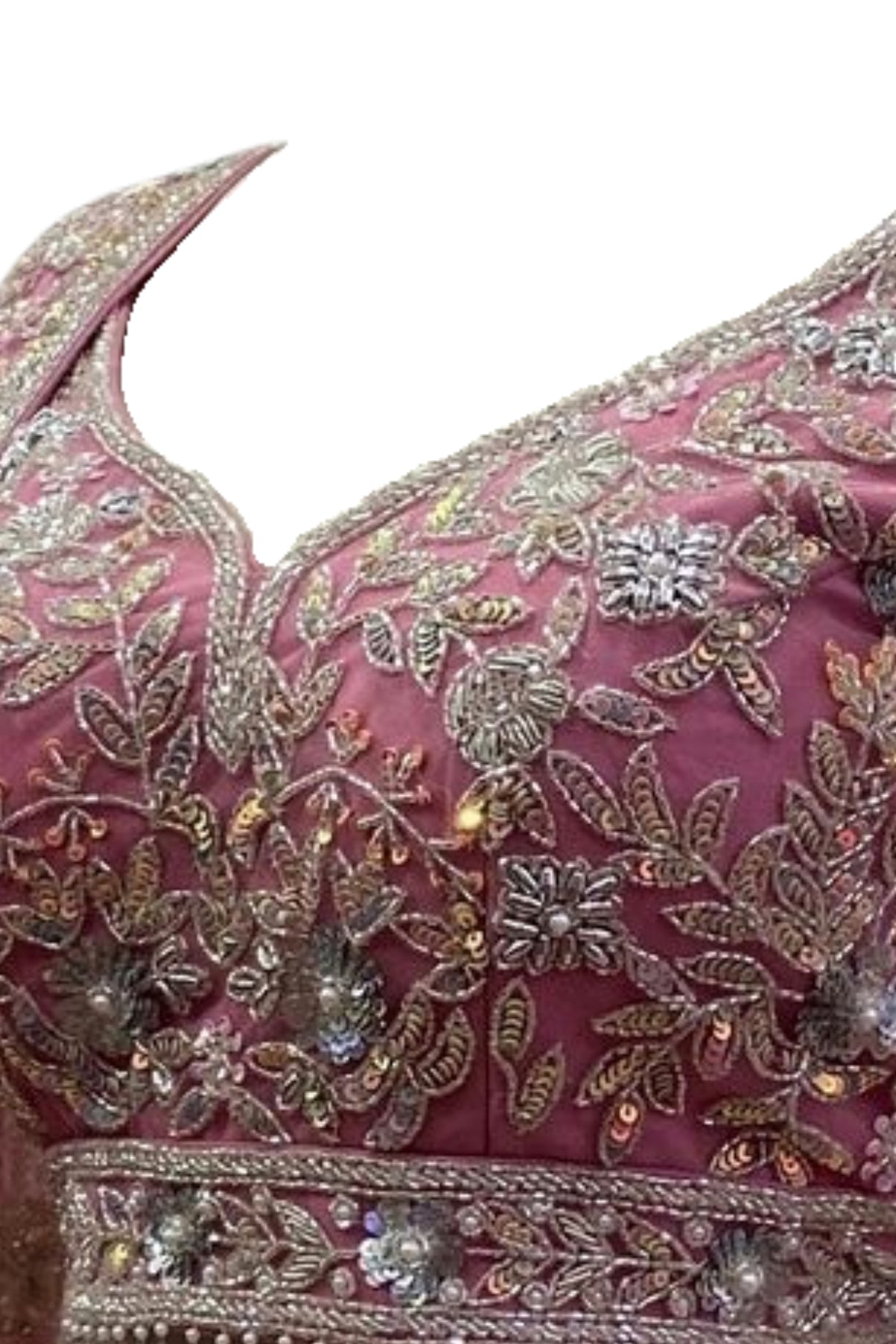 Semi-Stitched Soft Butterfly Net Sequins Embroidered Lehenga Set