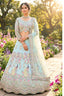 EETH Powder Blue Butterfly Net Lehenga with Coding Sequins Work for Wedding & Party Wear (Copy)