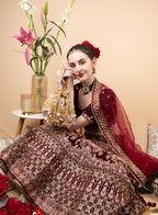 Gold velvet potli bag with cutdana pearl and stone embellishments with drawstring and handle for wedding and festive wear