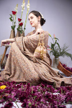 Blush Pink Zardosi & Cutdana Work Suede Potli Bag