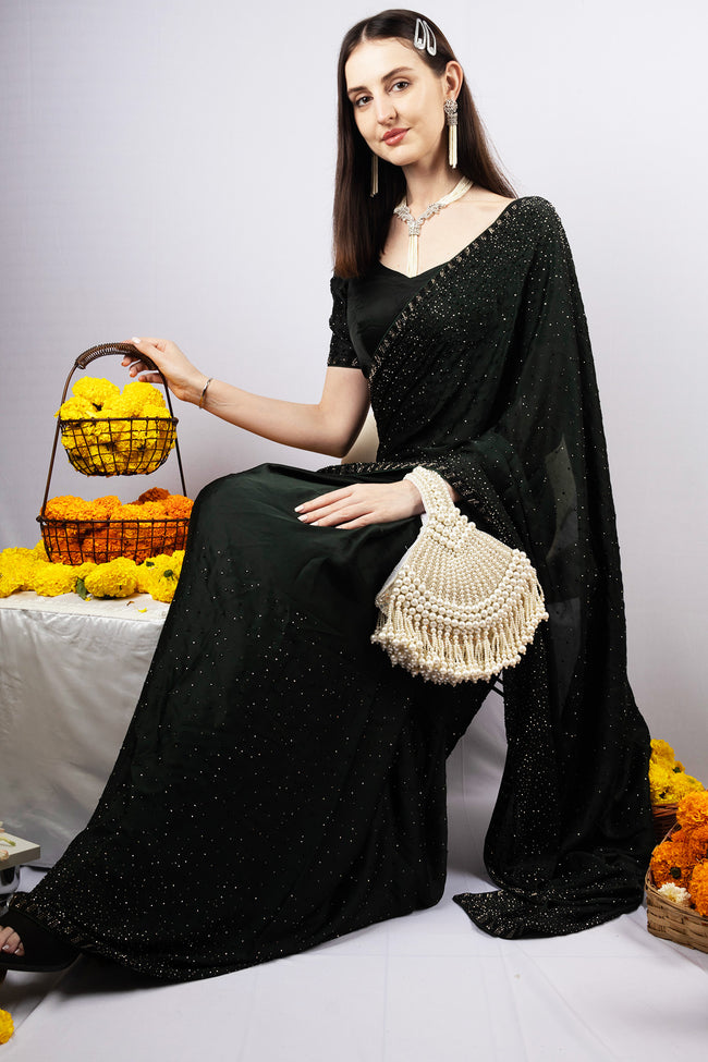Eeth Ivory Pearl Fringe Clutch bag Main Image