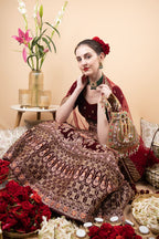Gold green handcrafted potli bag with beads, stone and pearl work for wedding and festive wear