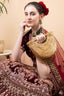 Gold cut dana embellished clutch on sequenced fabric with chain strap for wedding and party wear