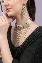Kundan Gold Choker Necklace Set