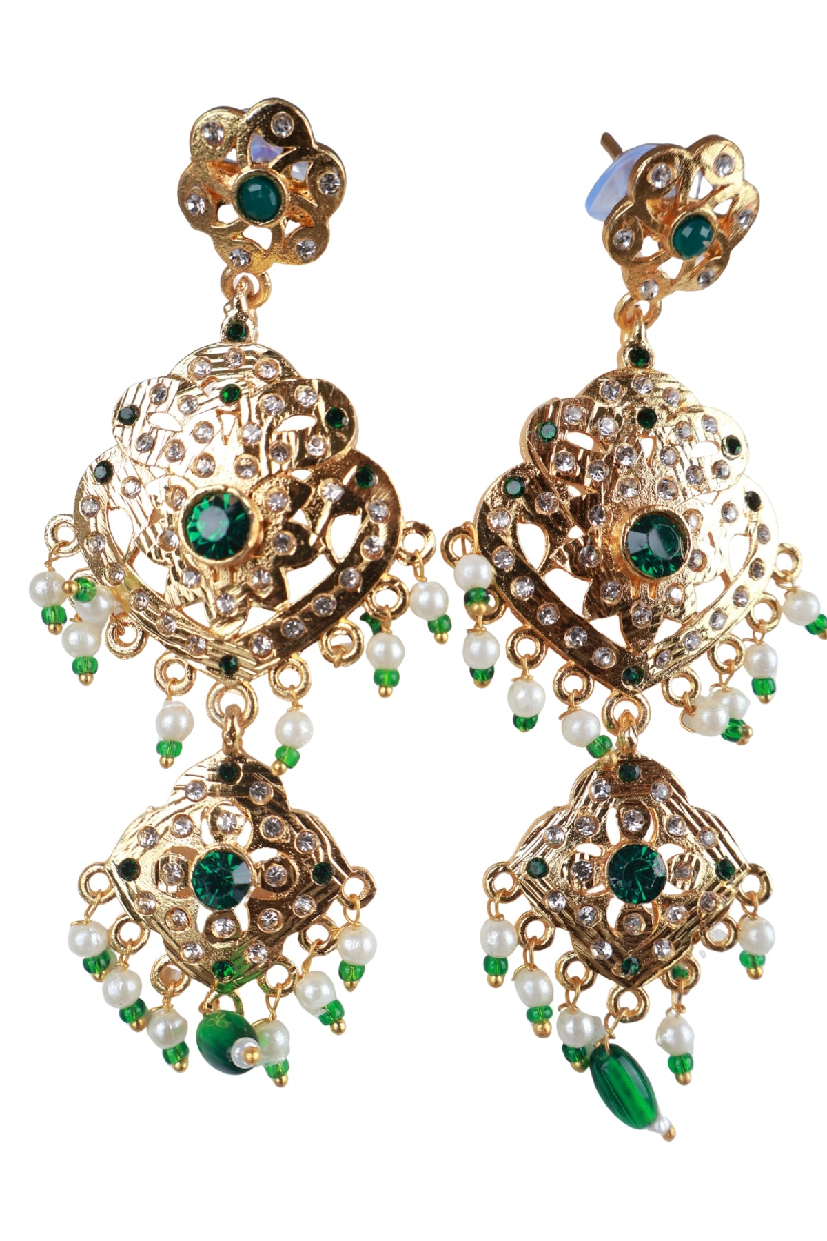 Green Kundan Choker Necklace Set