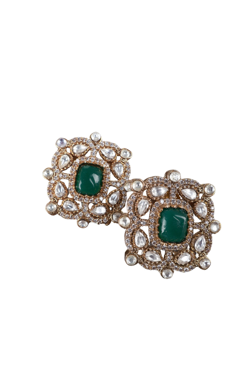 Exquisite Green Stone Kundan Choker Set