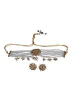 Kundan Floral Choker Necklace Set