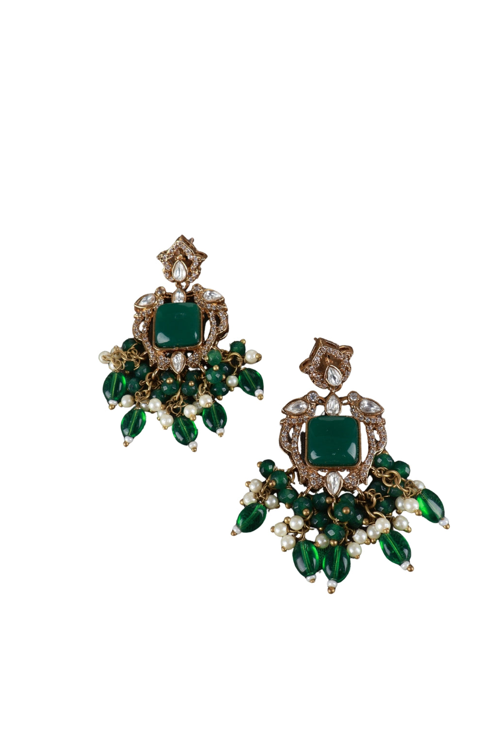 Long Layered Kundan Statement Necklace Set