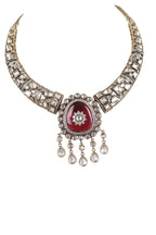 Premium Kundan Choker Necklace Set with Earrings