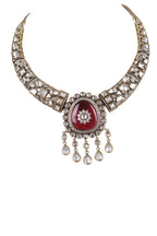 Premium Kundan Choker Necklace Set with Earrings