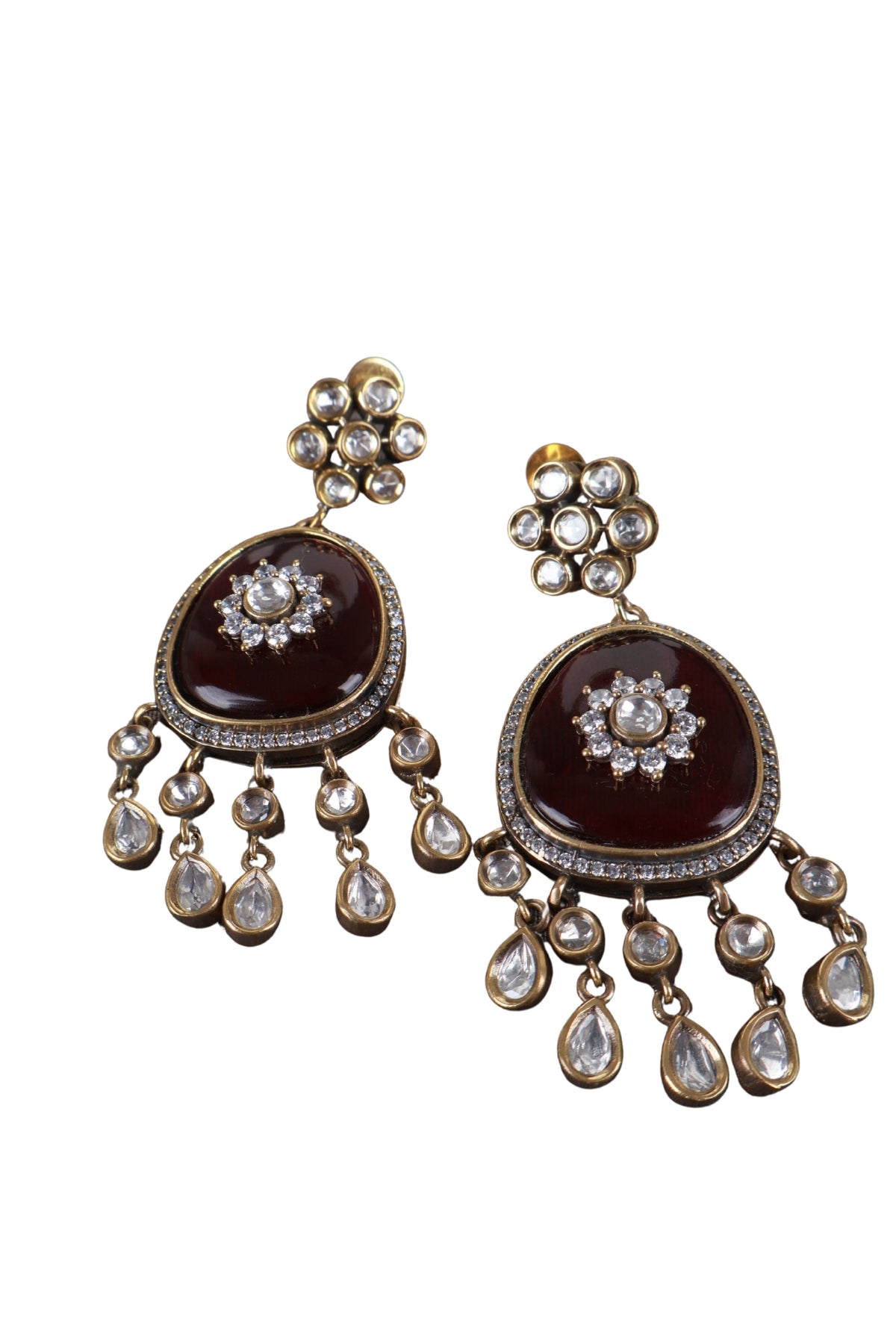 Premium Kundan Choker Necklace Set with Earrings