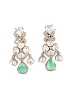 Emerald Green Crystal Statement Earrings