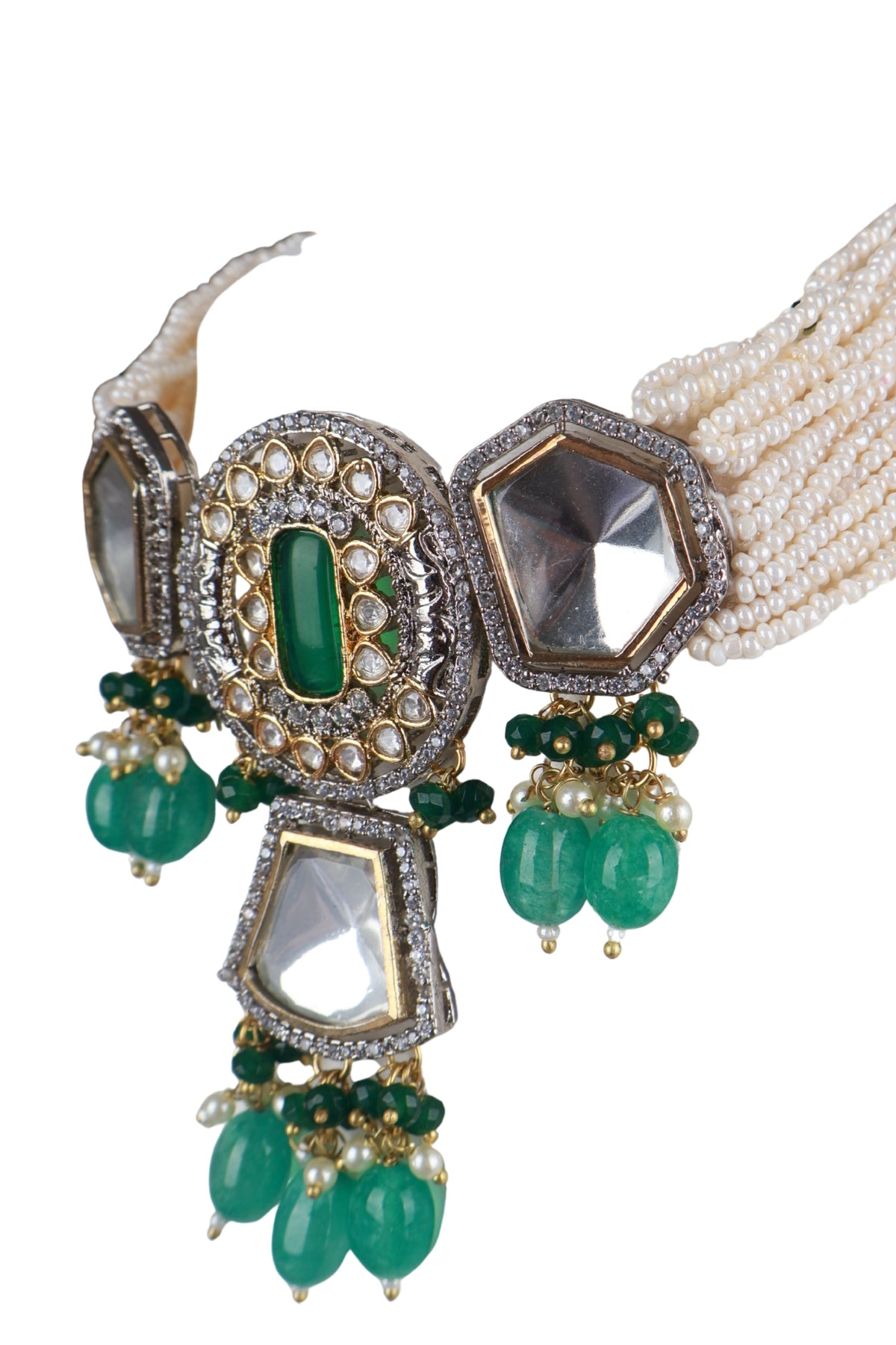 Kundan Gold Choker Necklace Set