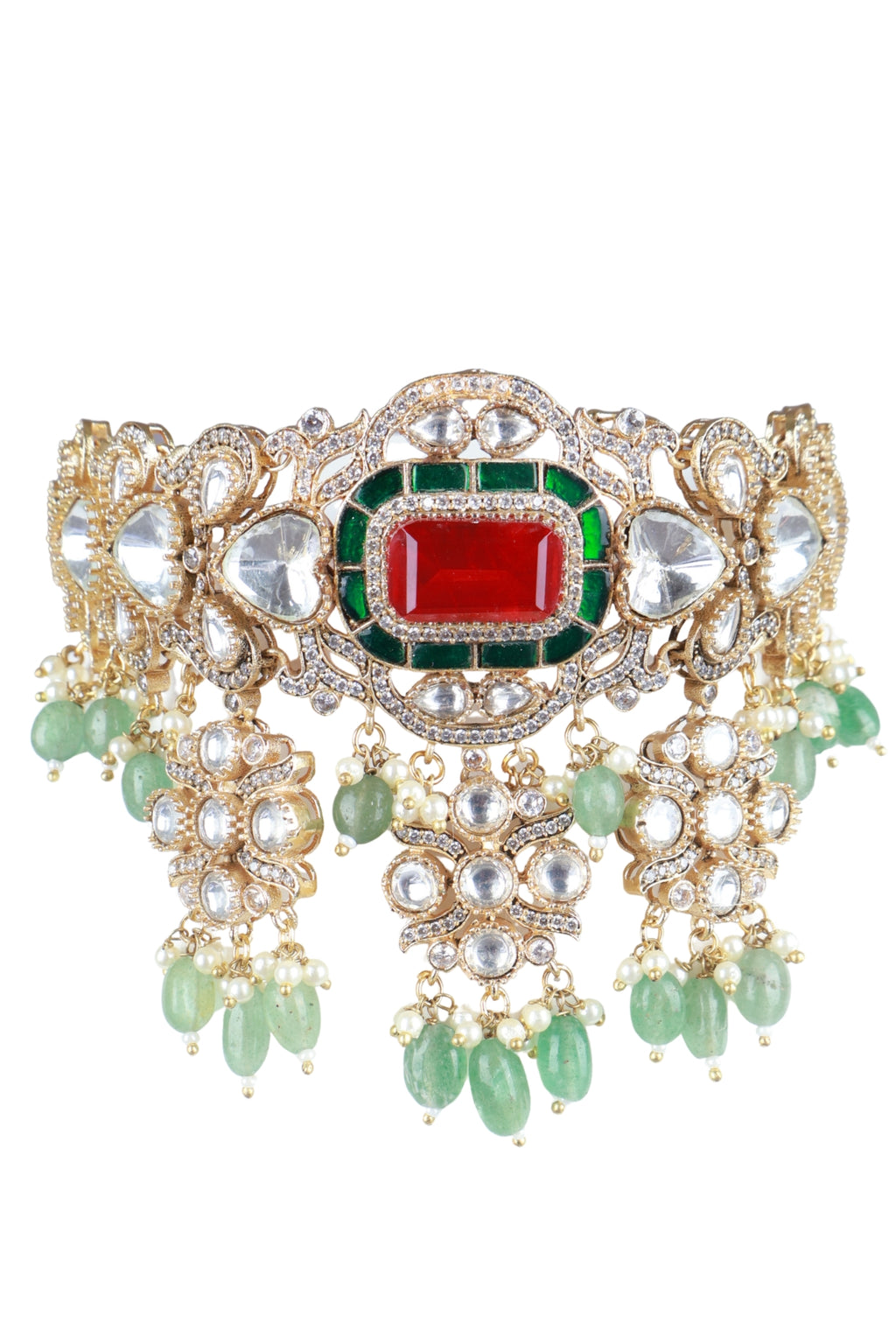 Grand Wide Kundan Bridal Choker Set