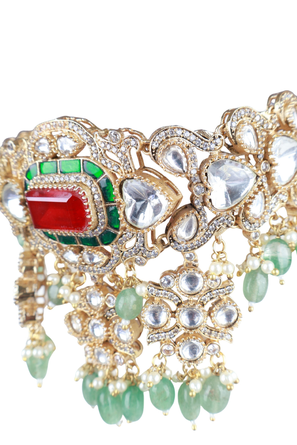 Grand Wide Kundan Bridal Choker Set