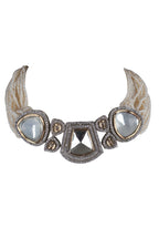 Polki Mirror Stone Pearl Choker Necklace Rare Bridal Jewellery